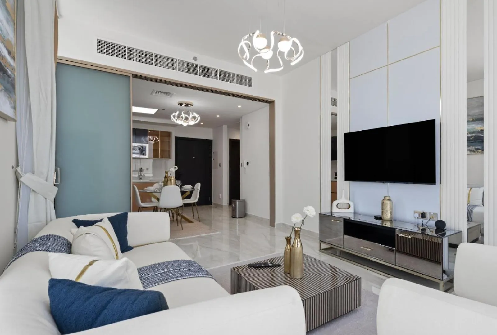 Velvet Luxe 1Br W Private Pool Gemz-15 Apartman Dubaj